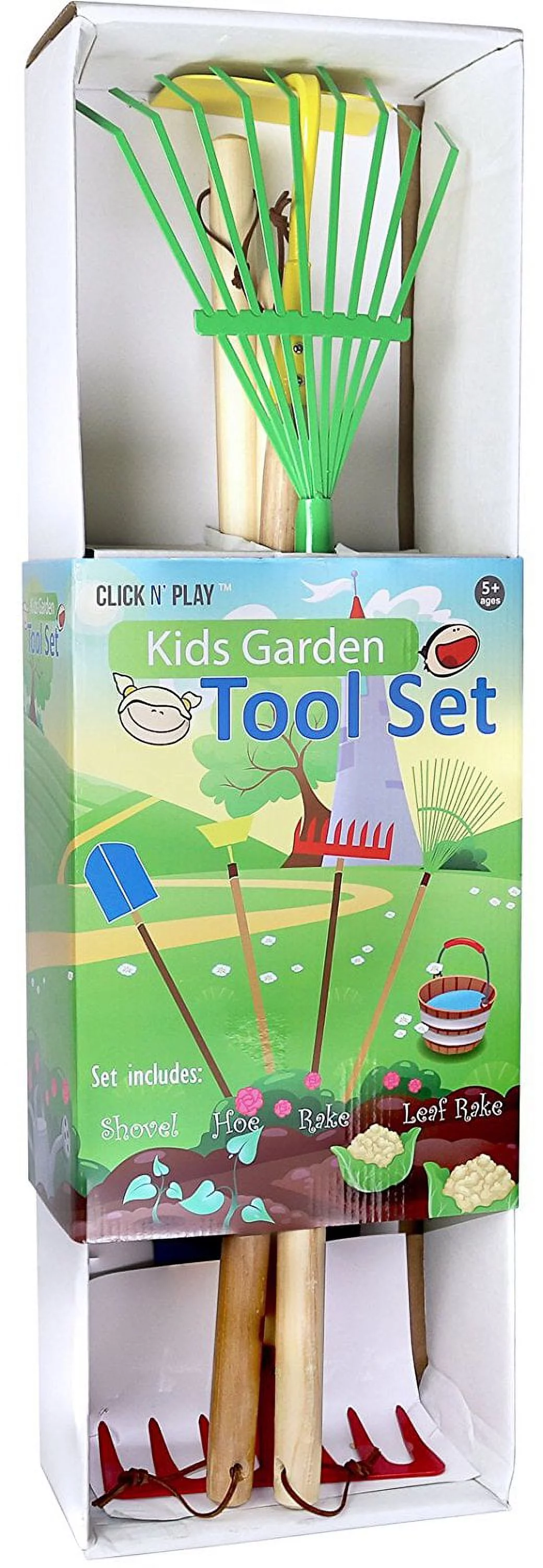 Click N Play Kids 4 Piece Big Gardening Tool Set