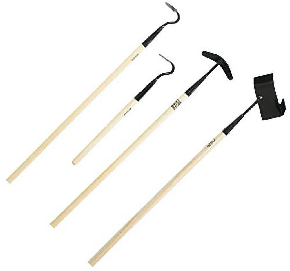 Quad: Tool – Boss – Mini – Buddy – Garden Edger Weeder – Soil Cultivator – Hoe Long Handle Grass Flower Backyard Gardening Tool