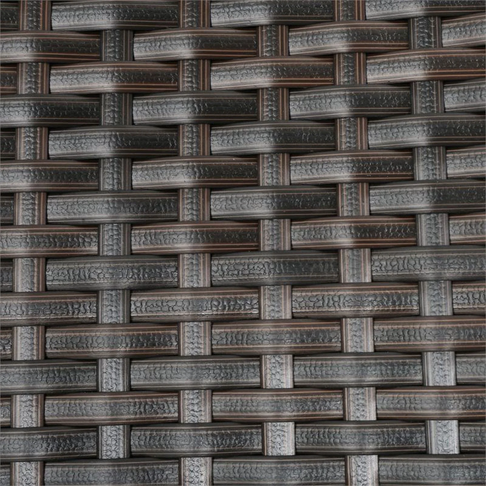 Noble House Mirage Wicker Stacking Patio Dining Arm Chair in Mocha (Set of 4)