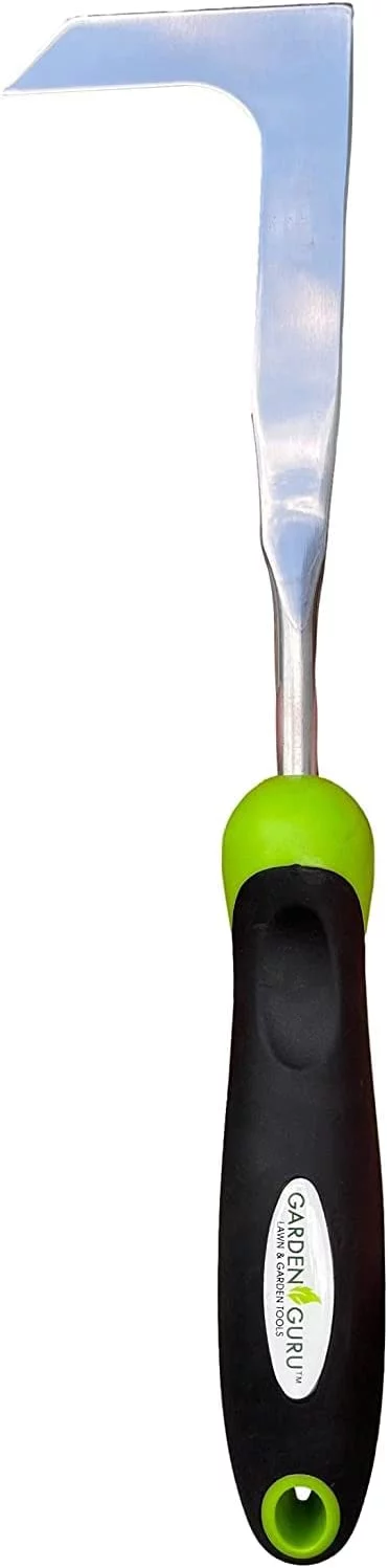 Garden Guru Patio Crack Weeder Tool with Ergonomic Handle, Rust Resistant Stainless Steel Weed Puller, Garden Weeding Tool (2 Pack)