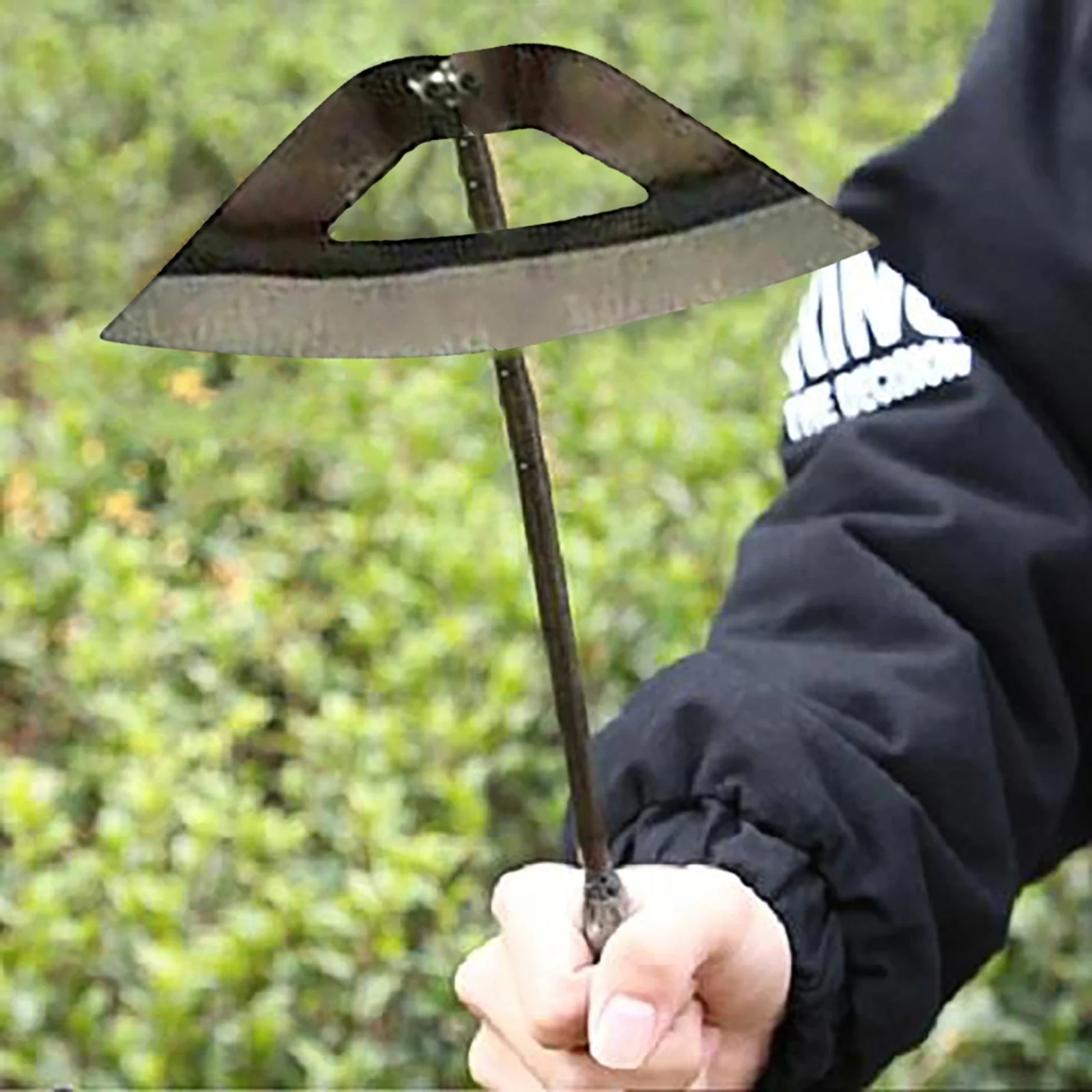 All-Steel Hardened Hollow Hoe - Durable Edge Tool, Garden Edger Weeder, Hand Sheets Garden Kits