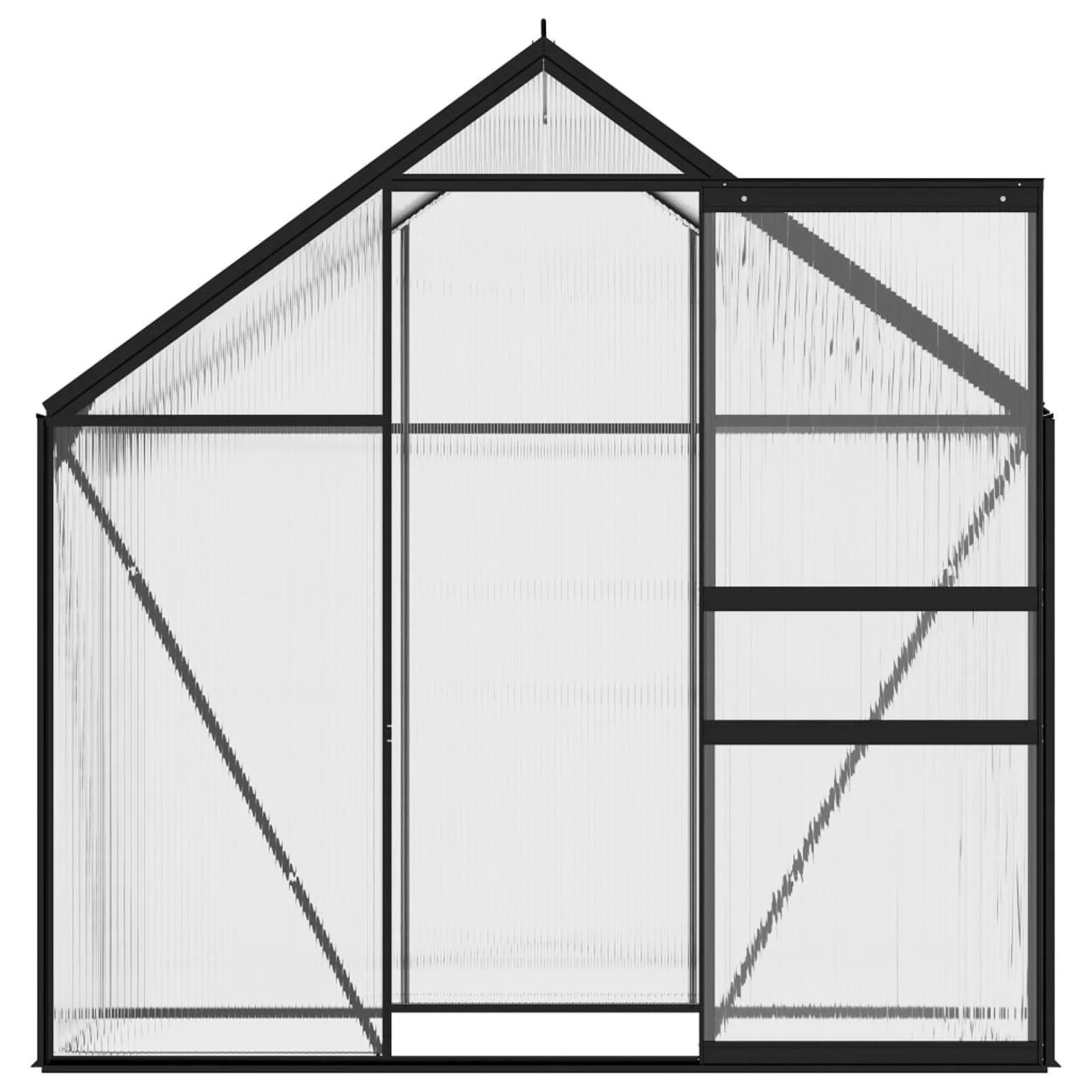 Greenhouse Anthracite Aluminum 14.3 ft²