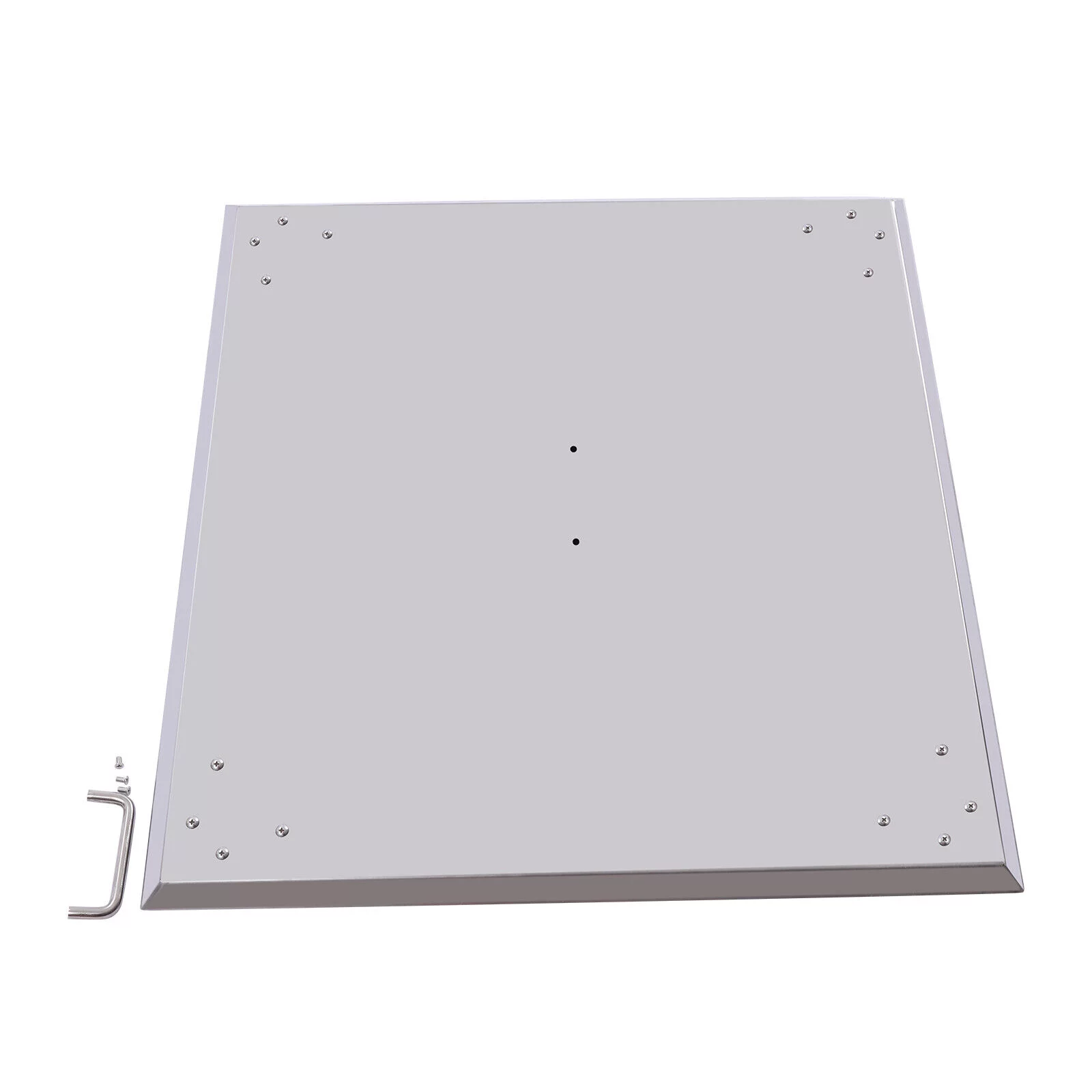 FETCOI Fire Pit Burner Cover Stainless Steel Handle Foldable Heater Shelter Rectangular