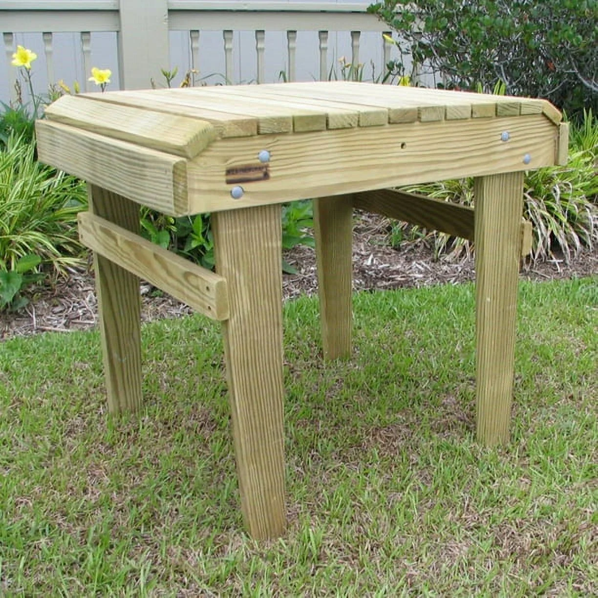 Weathercraft Patio Conversation set.  5-Piece Adirondack set and accessories. 2 - Chairs, 2 - Footrests, 1 - Side Table