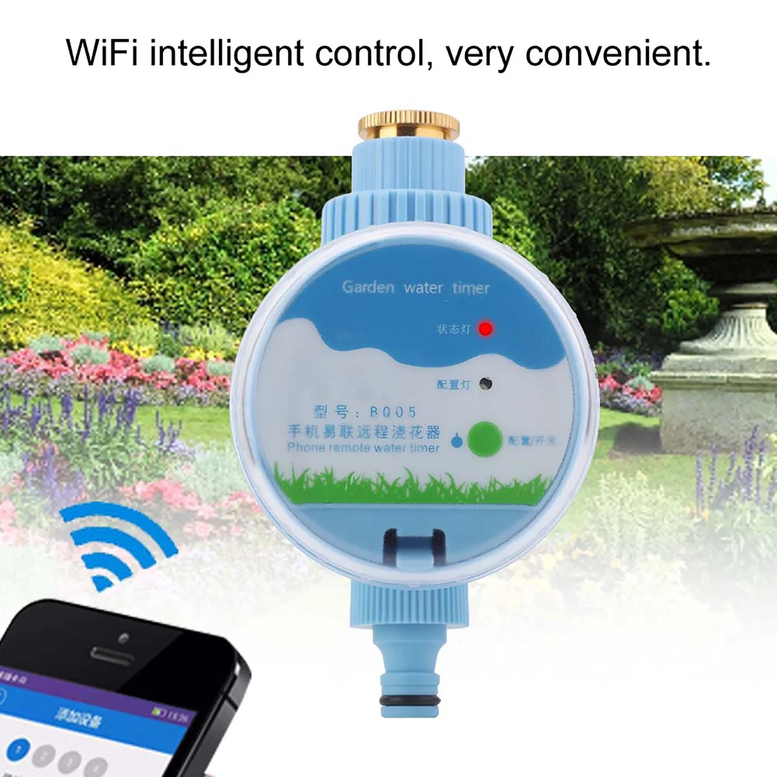 Garden Irrigation Timer - Electronic Wi-Fi Remote Control Timer Automatic Garden Flowers Watering Irrigation Timer