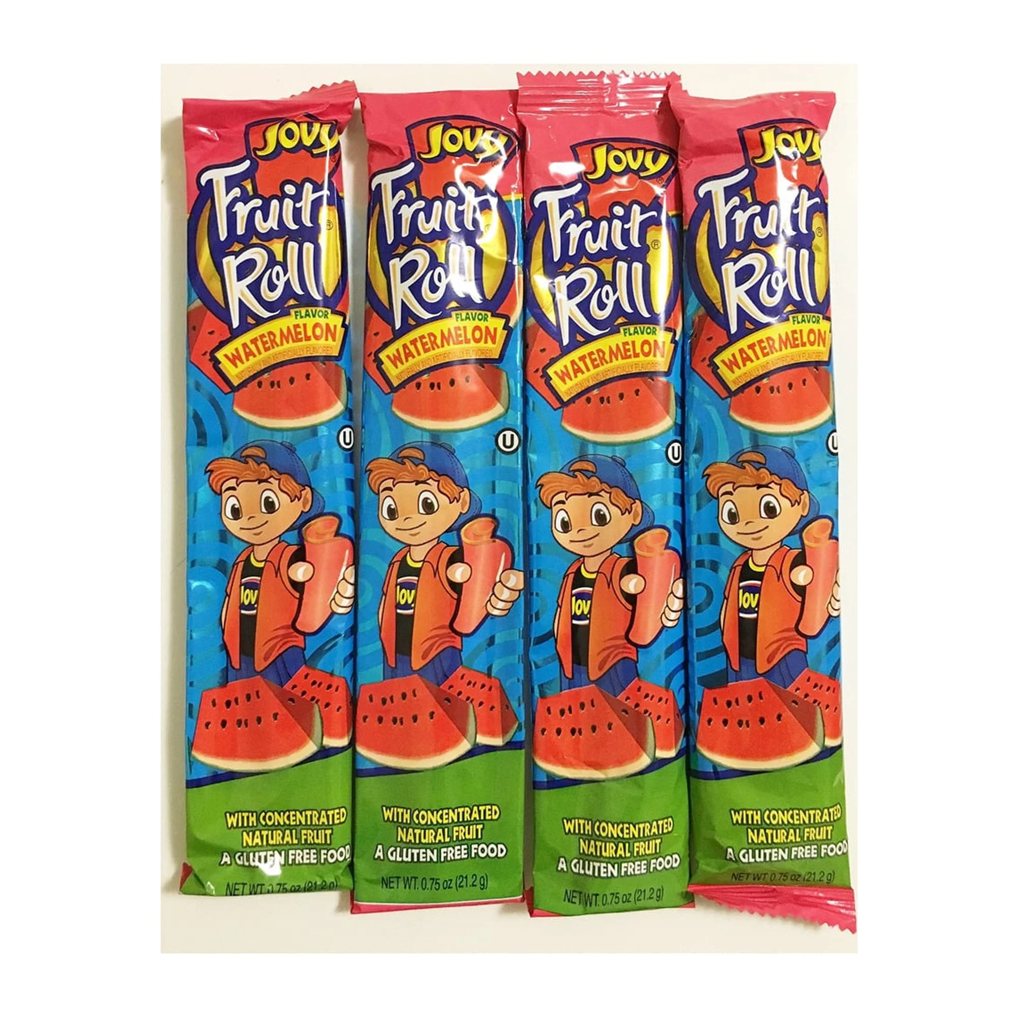 0.75oz Jovy Fruit Roll Snack, Watermelon (Pack of 16)