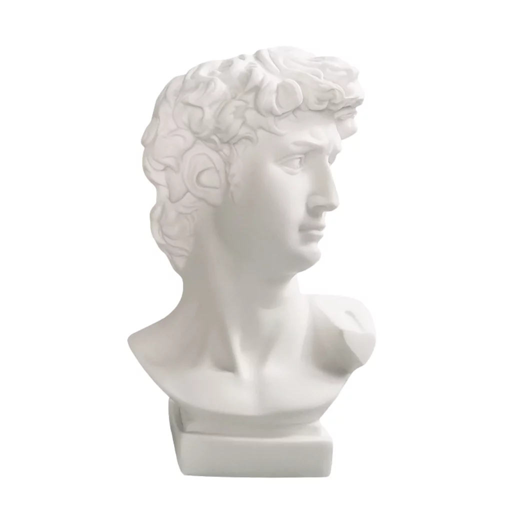 Classic Resin Bust Sculpture Statue Figurine Home Desktop Ornaments, Flower Pot, Planter, Flowepot, Brush Holder,Plant Holder Gifts
