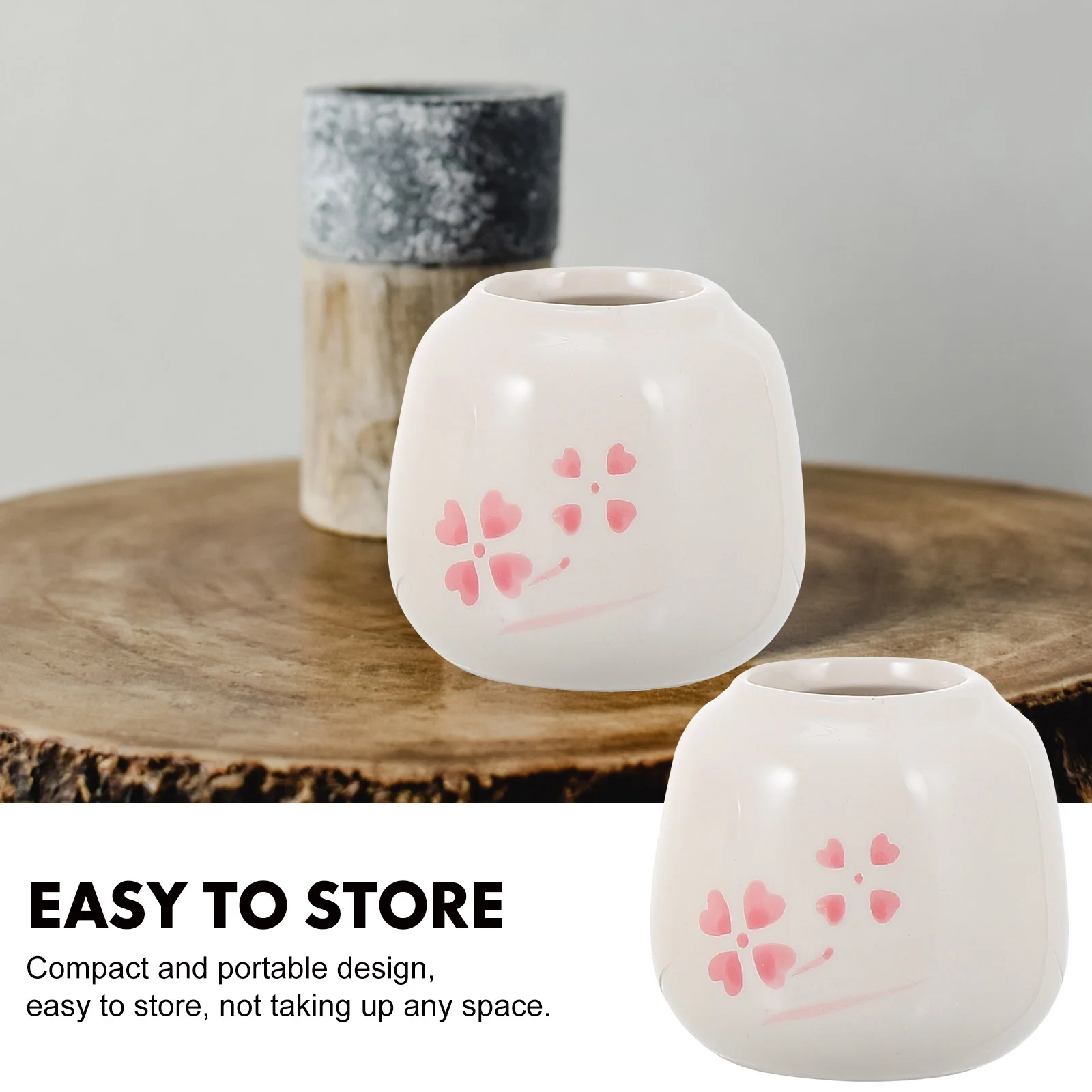 6 Pcs Ceramic Flower Pot Creative Hand-painted Flower Pot Gardening Succulent Holder