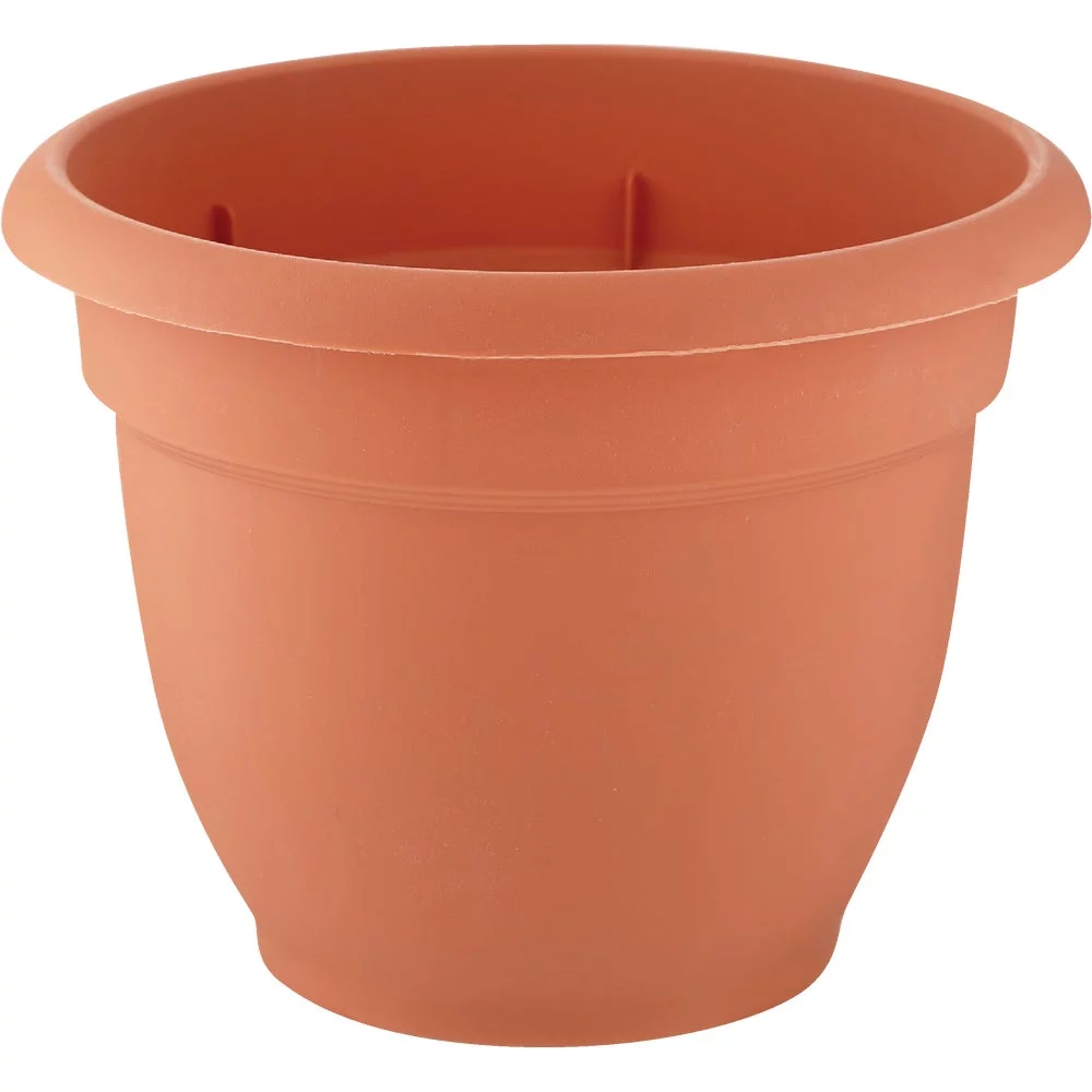 1 PK, Bloem 20-56108-Bloem Ariana 8.8 In. H x 8 In. Dia. Plastic Self Watering Terracotta Planter