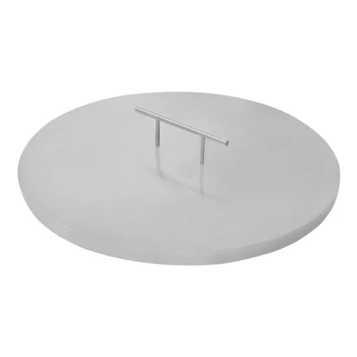 Fire Pit Lid Diameter 22 Inch Cover Stainless Steel Burner Pan Lid Round Sturdy