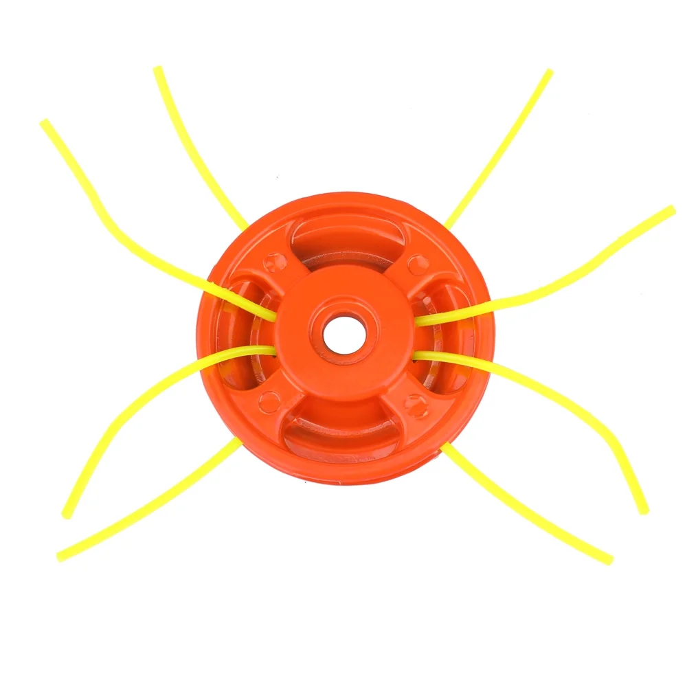 OWSOO Aluminum Grass Trimmer Brush Cutter Tops Strimmer Lawn Mower Accessory with 4 Trimmer Ropes