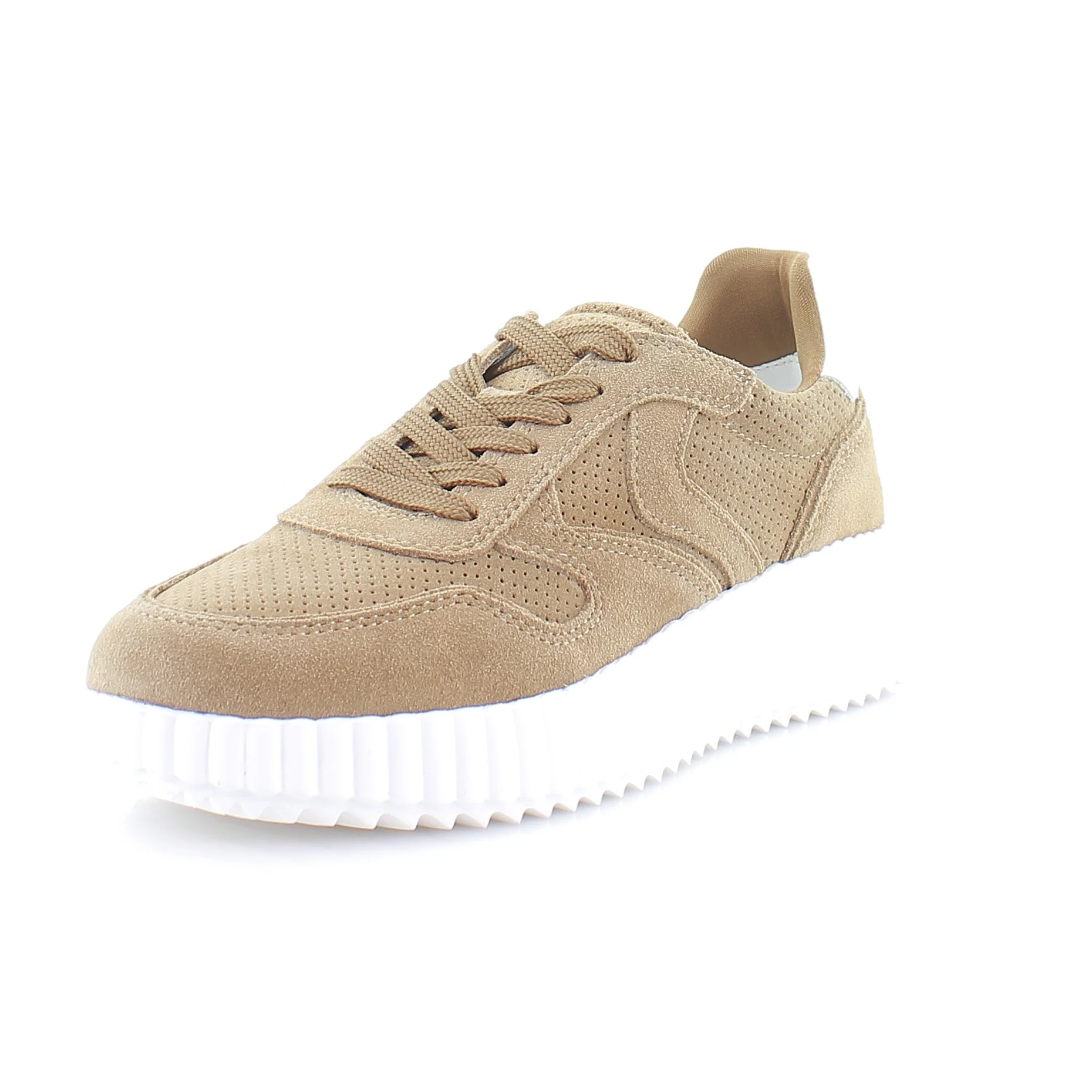 Steve Madden Shereen Women's Fashion Sneakers Chestnut Suede Size 7 M