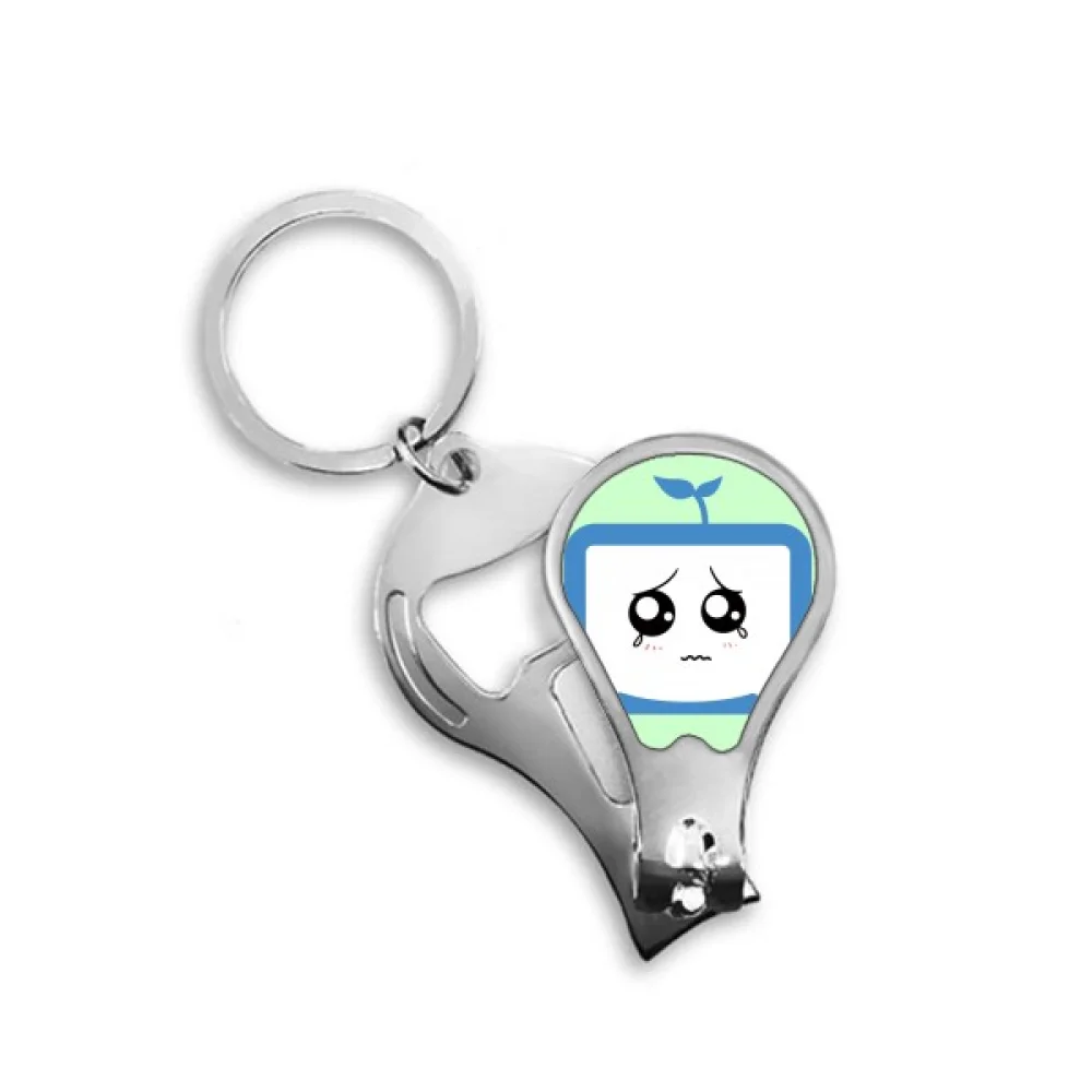 Saplings Injustice Small TV Happy Original Fingernail Clipper Cutter Opener Key Chain Scissor
