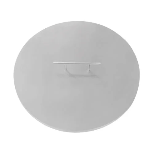 Fire Pit Lid Diameter 22 Inch Cover Stainless Steel Burner Pan Lid Round Sturdy