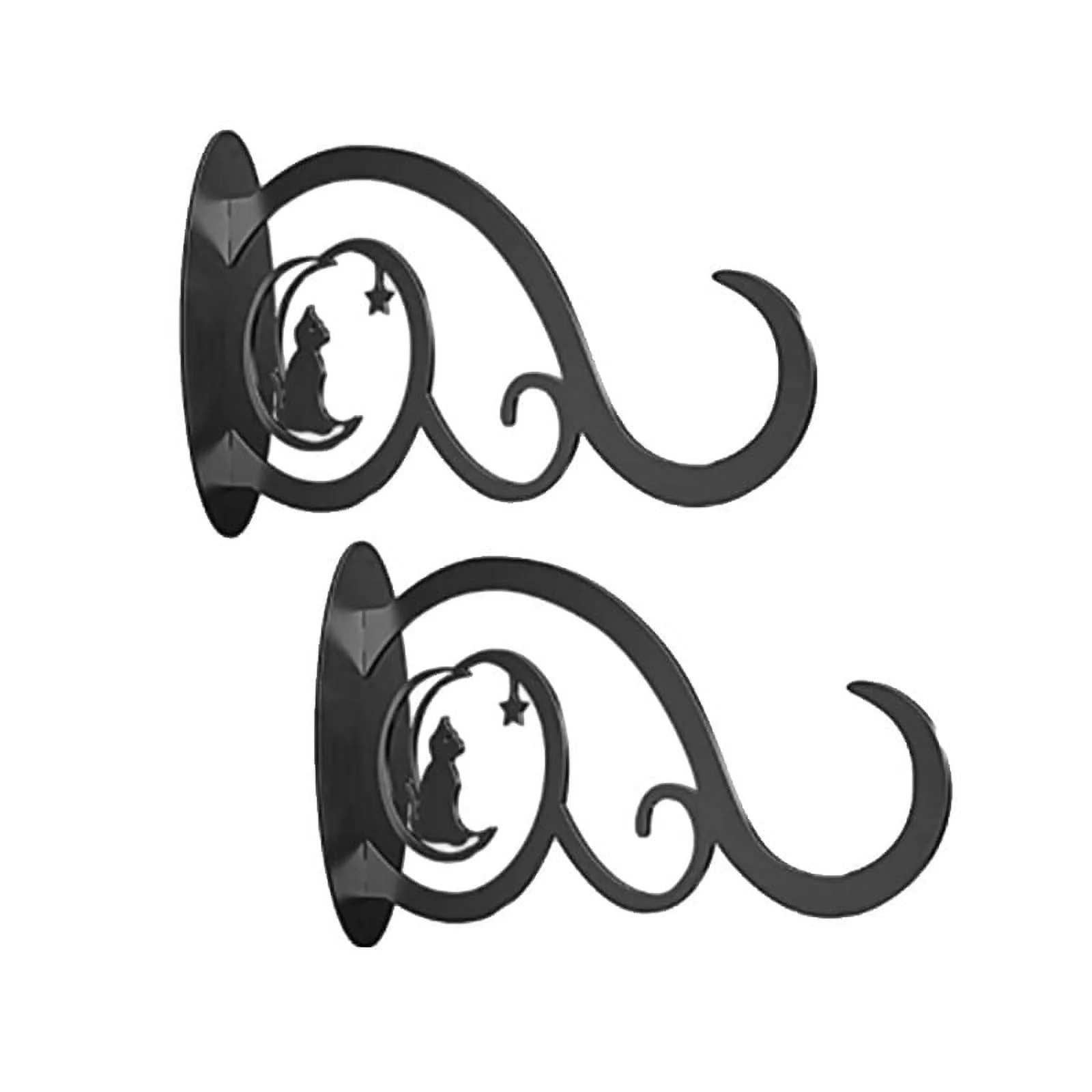 9.8 inch 2PC Hanging Plant Hanger Bracket Plant Hooks for Hanging Baskets Heavy Duty Decorative Wall Mounted Hanging Plant Hangers Outdoor for Flower Pot Bird Feeder Wind Chimes