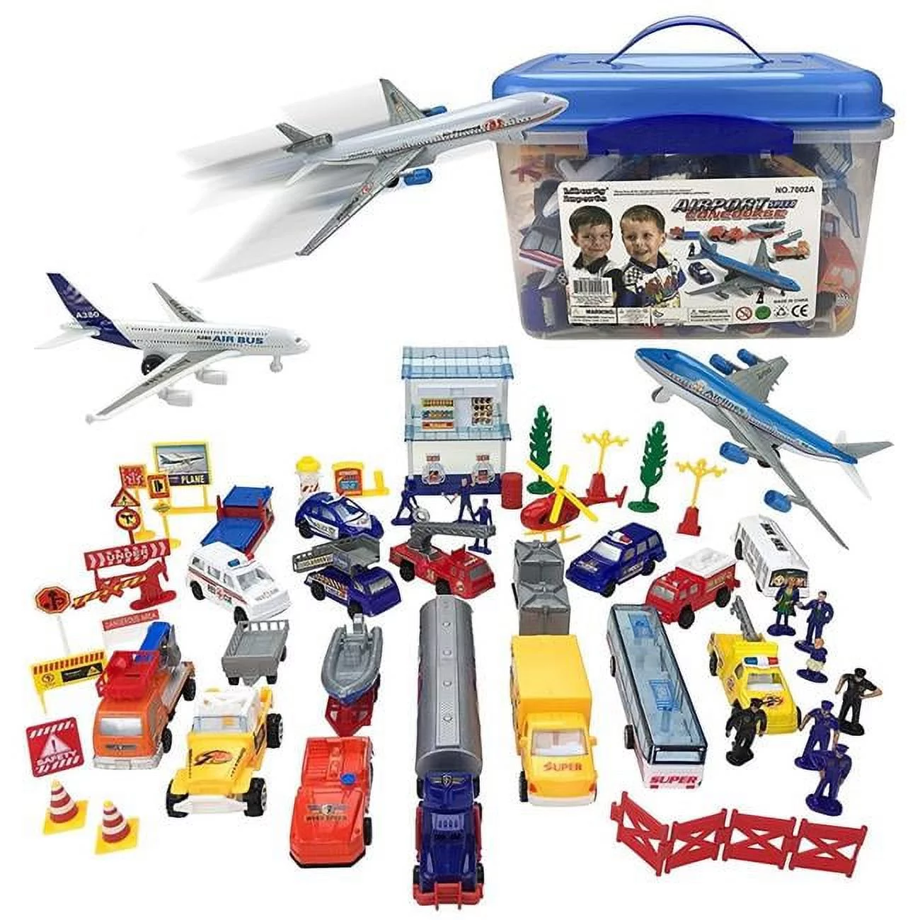 AZ Trading & Import PS02A Airport Play Set - 57 Piece