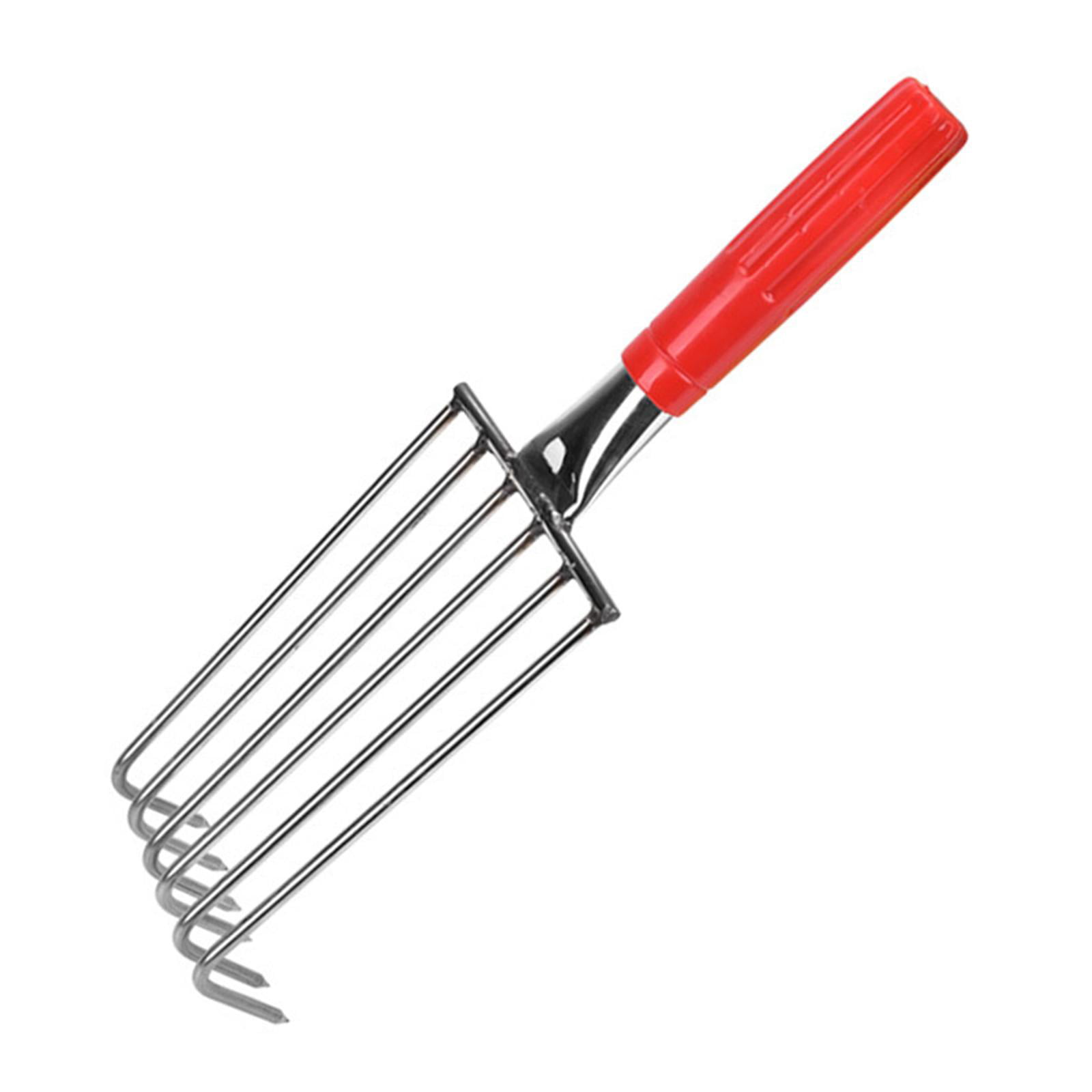 Beach Shell Rake, Weeding Removal Tool, Lightweight Seafood Digging Rake, Stainless Steel Gardening Hoe for Garden Lawn 32cm