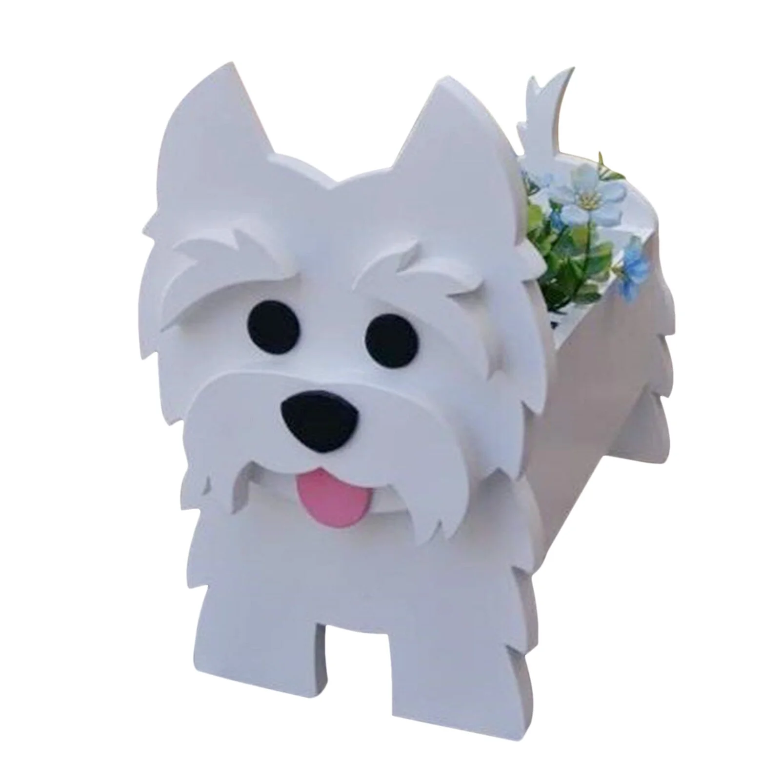 Cartoon Animals Cute Dog Shape Pot Plant Garden Decorated Labrador Planter