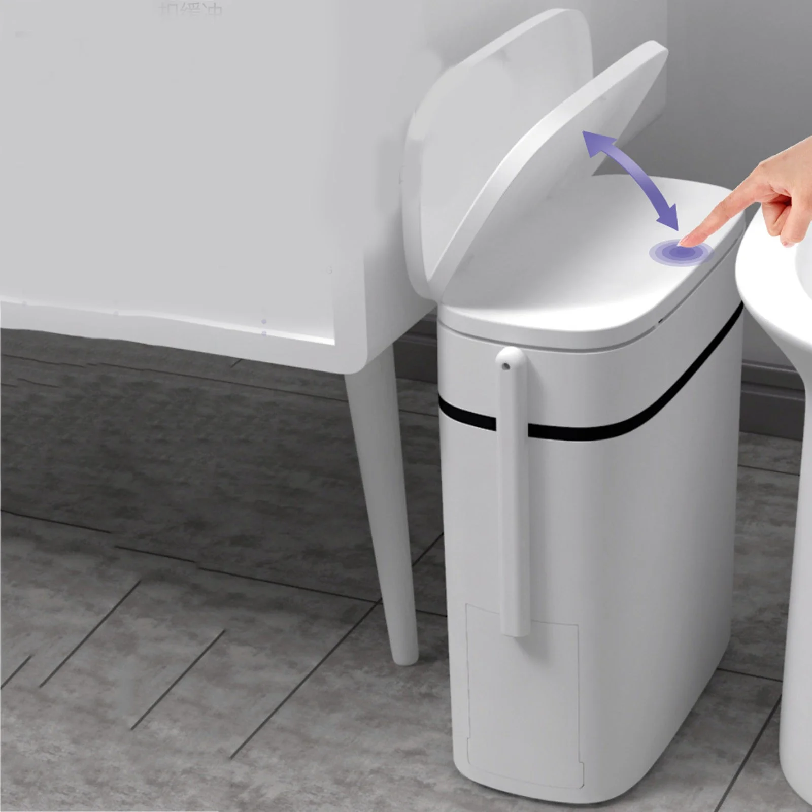 Yard Debris Bags Toilet Can Narrow Slit With Cover Household Toilet Creative Slit Integrated Toilet Brush Paper Paper Covered Paper Bridesmaid Proposal Gifts