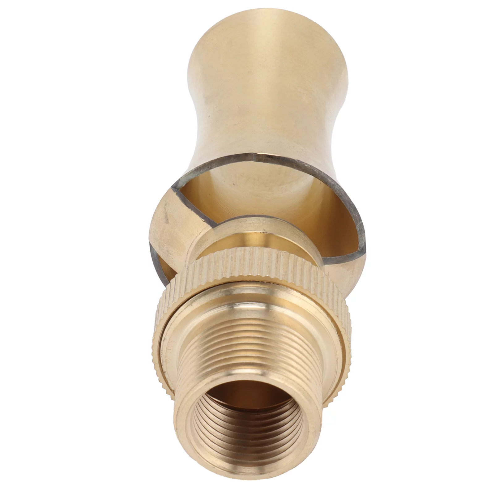 Verdant Touch Pond Sprinkler Brass Ice Tower Cedar Water Fountain Nozzle, Adjustable Pond Sprinkler, G1/2 Female Thread, G3/4 Male Thread, 25mm