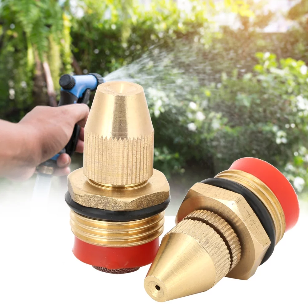 VIFERR 2Pcs Centrifugal Adjustable Micro Sprinkler Garden Irrigation Misting Spray Nozzle G1/2 DN15