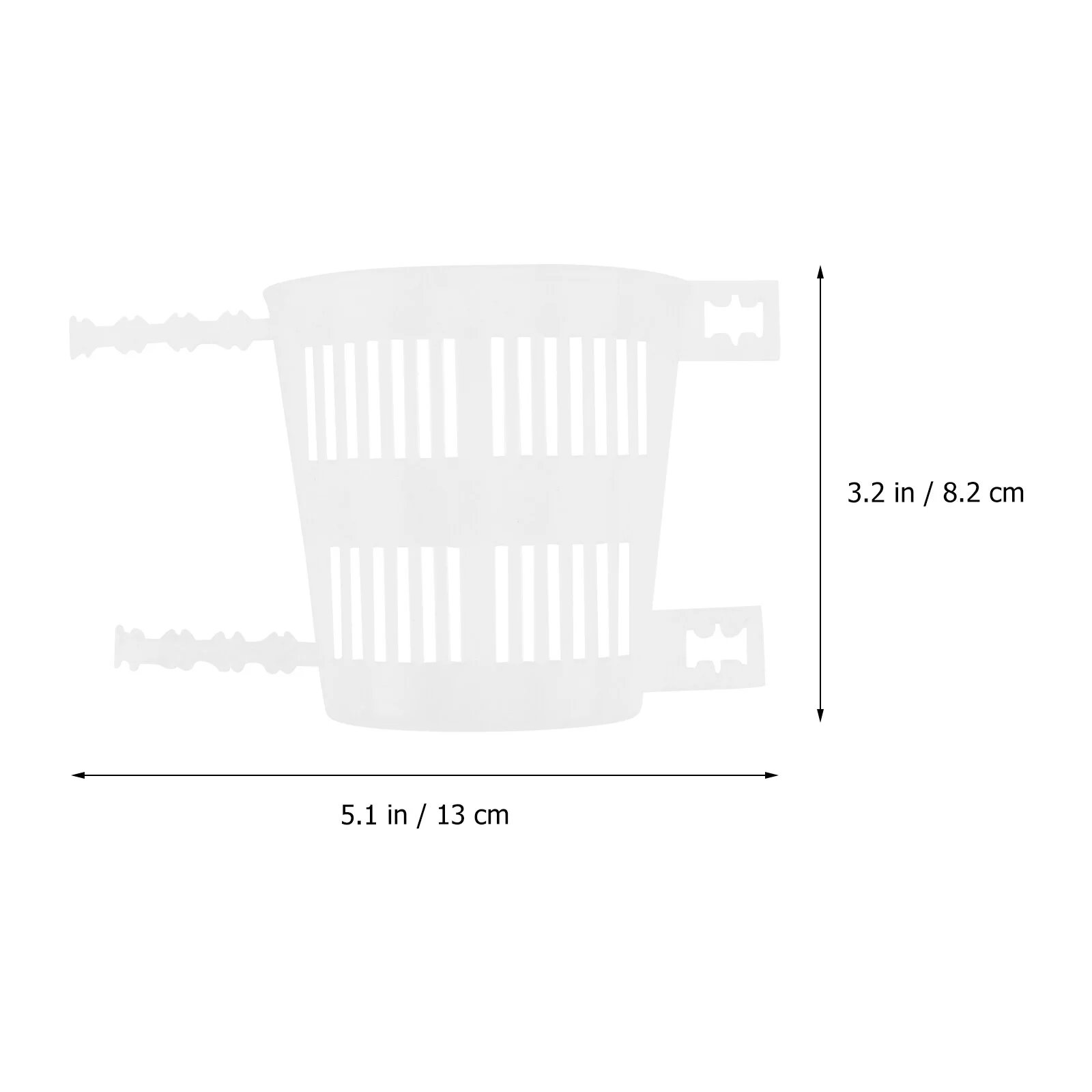 Gongxipen 10pcs Root Control Plant Pots Flower Planting Pots Orchid Planter (Transparent)