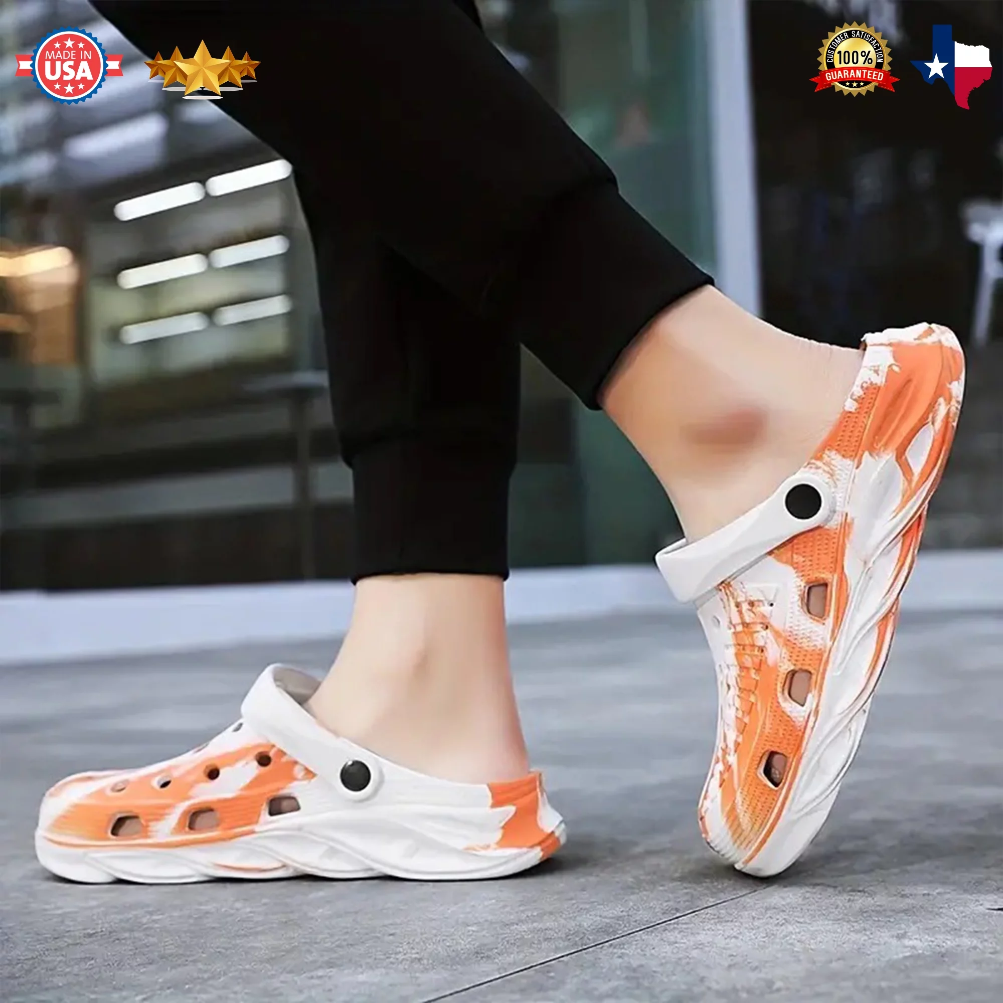 Best Comfortable Graffiti Clogs, Work Clogs, Slip-on Shoes, Clogs, Relaxing Clogs, Durable Graffiti Footwear for Garden, Beach, & Indoor/Outdoor Use Non-Slip Sandals with Lightweight Slides | Black