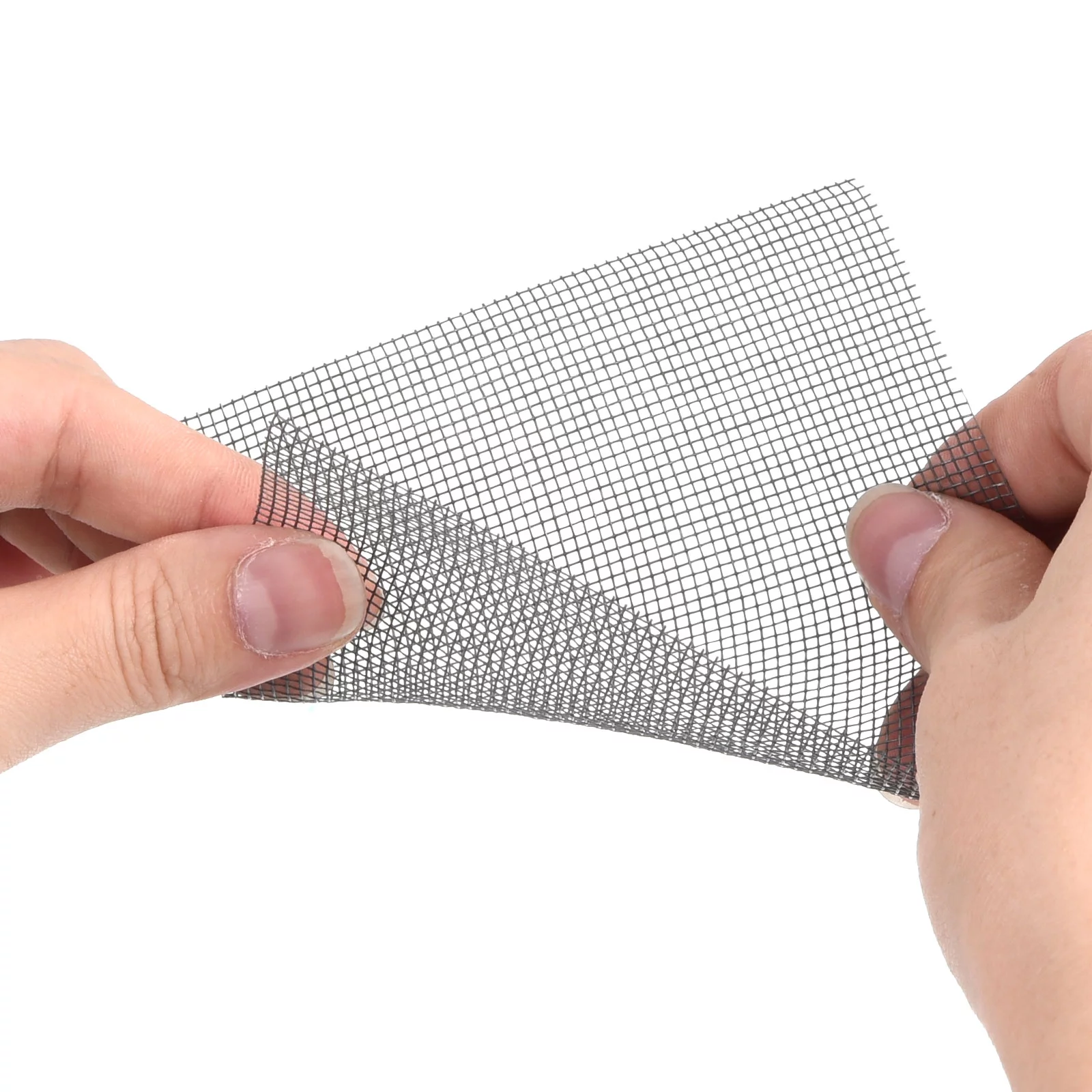 Uxcell Flower Pot Hole Mesh Pad, 4 x 4 Inch Square Drainage Hole Screen Bottom Grid Mat, Gray 100 Pack