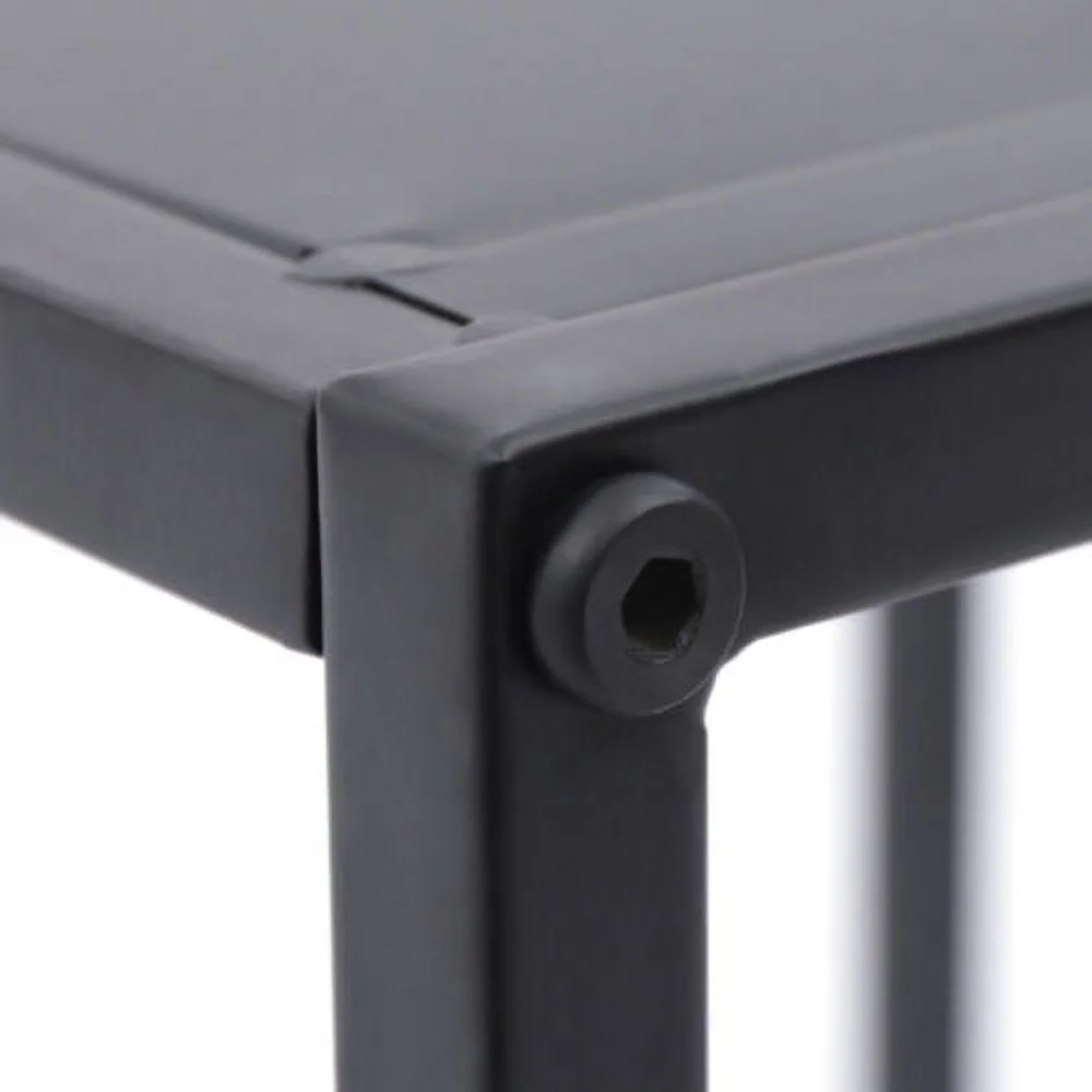 2pcs Square Metal End Table Home Flower Plants Stand Display Coffee Side Table