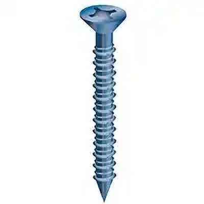 Cobra Anchors 634W Concrete Screws Flat Head 1/4 Inch By 3-1/4 Inch With Drill Bit 10 Pack