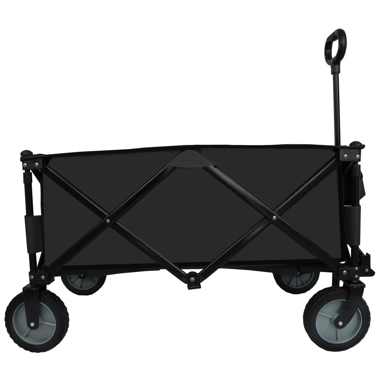 Sturdy and Reliable Heavy Duty Collapsible Beach Wagon for Outdoor Activities  Easy to Maneuver and Store - Foldable Transport Trolley for All Your Needs