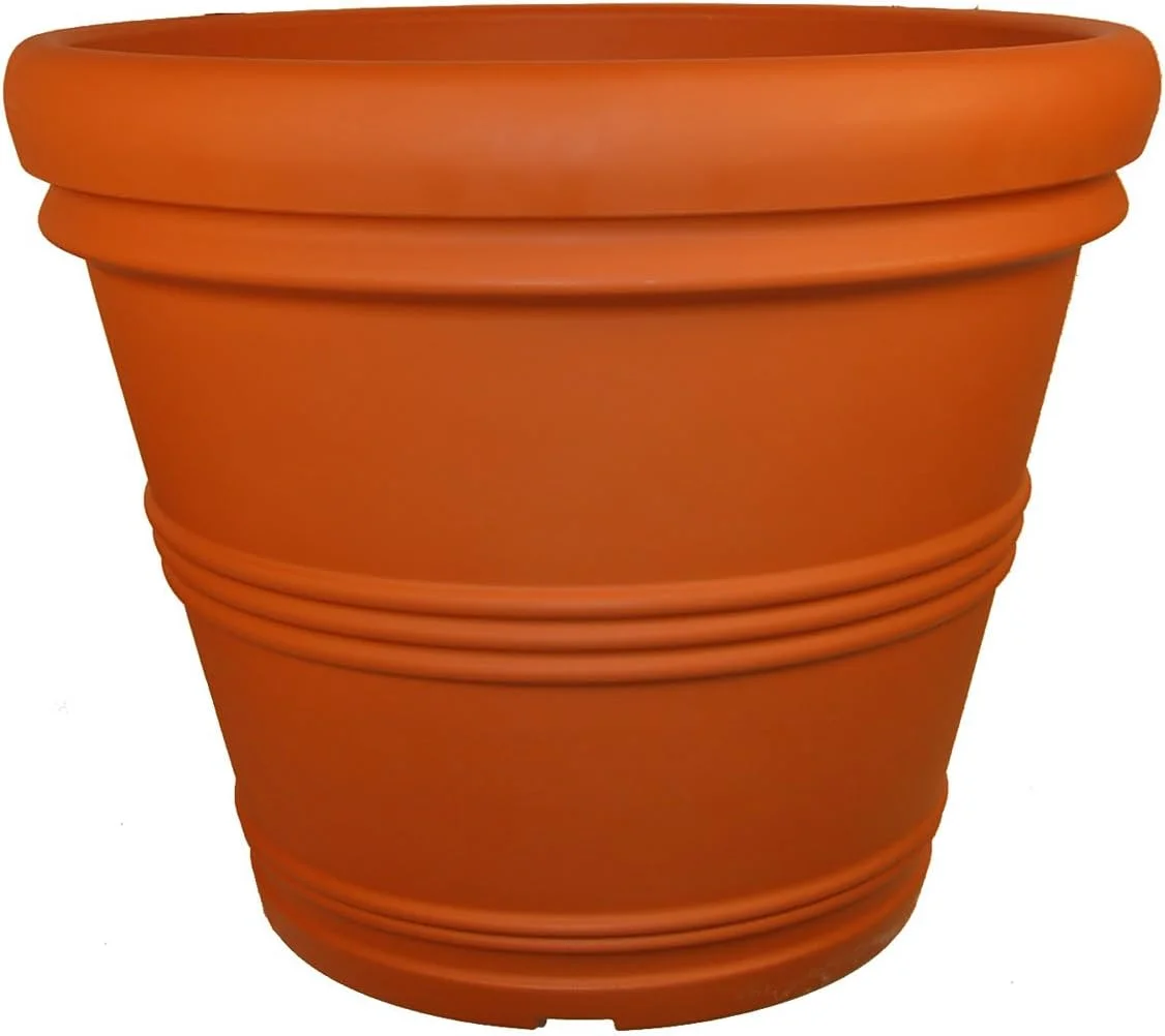 RR155TC Classic Rolled Rim Garden Planter, 15.5