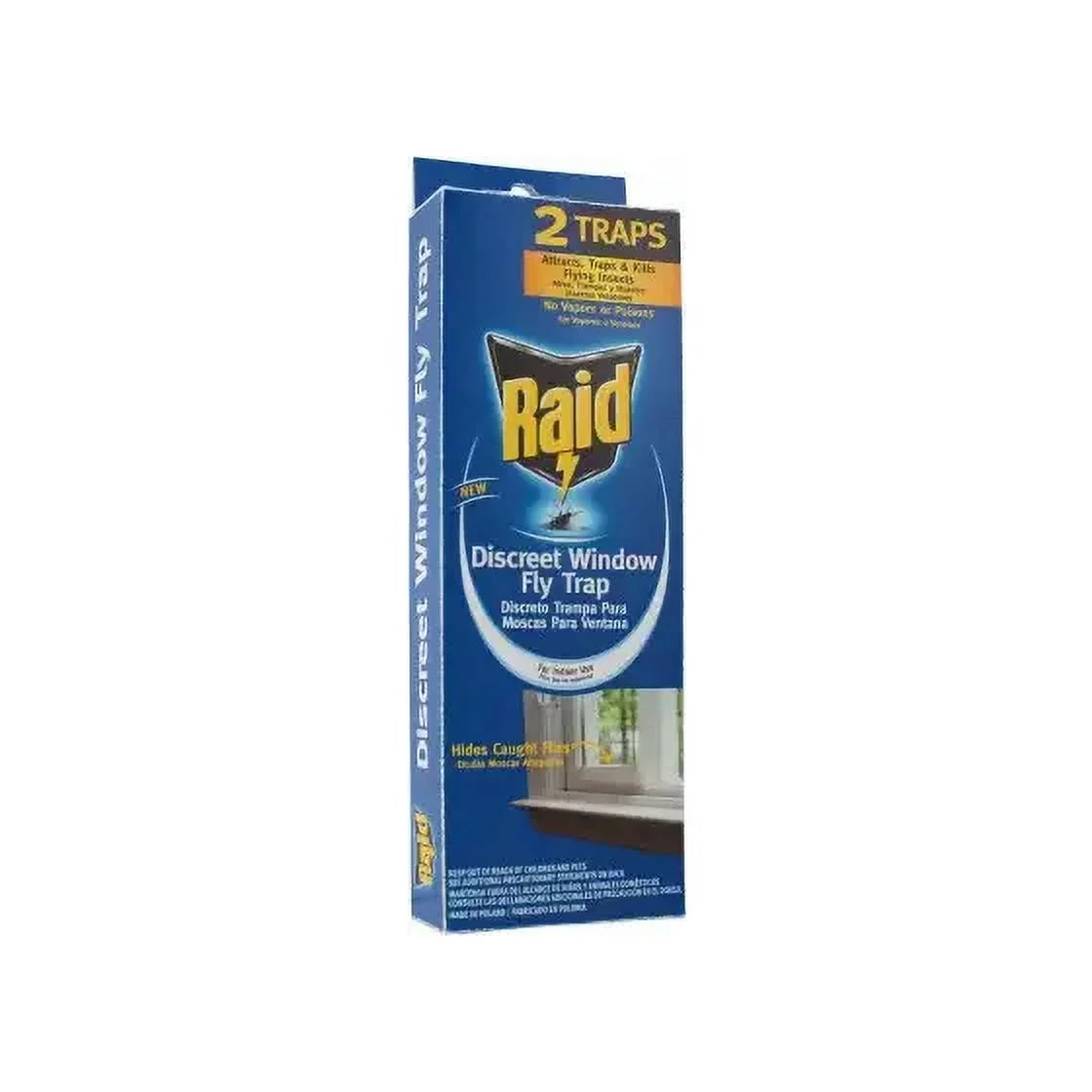 PIC FLYHIDE-RAID Raid Window Fly Trap, Solid, 2 Pack, Each