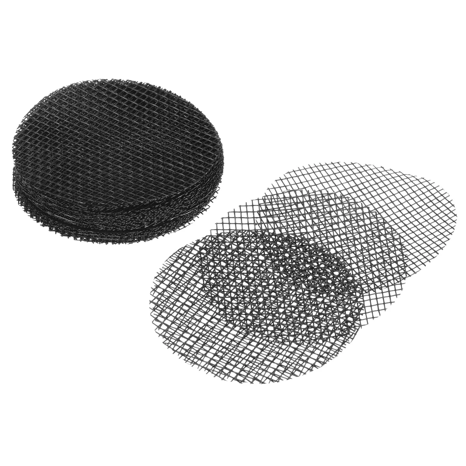 Uxcell Flower Pot Hole Mesh Pad, 50 Pack 2 Inch Bonsai Plant Bottom Round Mat, Black