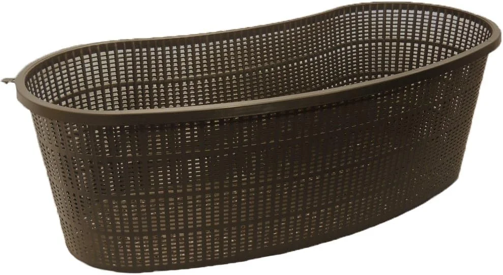 Contour or Kidney Shaped Plastic Slotted Plastic Mesh Water Garden Aquatic Pond Plant Basket, 17 Inch, Perfect for Lily's, Planting Pot, Basket for Aquaponics,