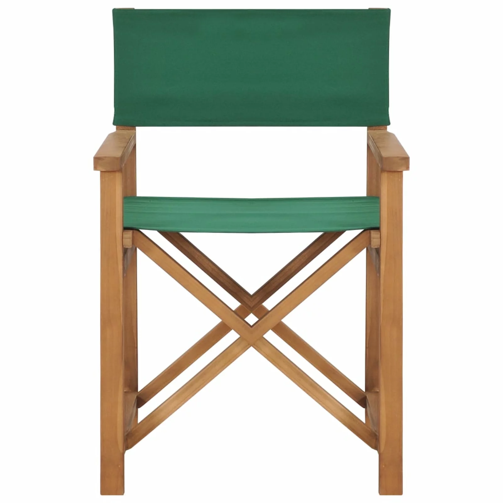 Andoer Director's Chair Solid Teak Wood Green