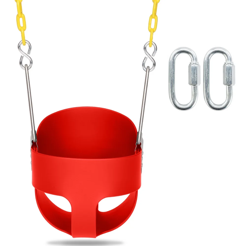 Highback Full Bucket Swing Red
