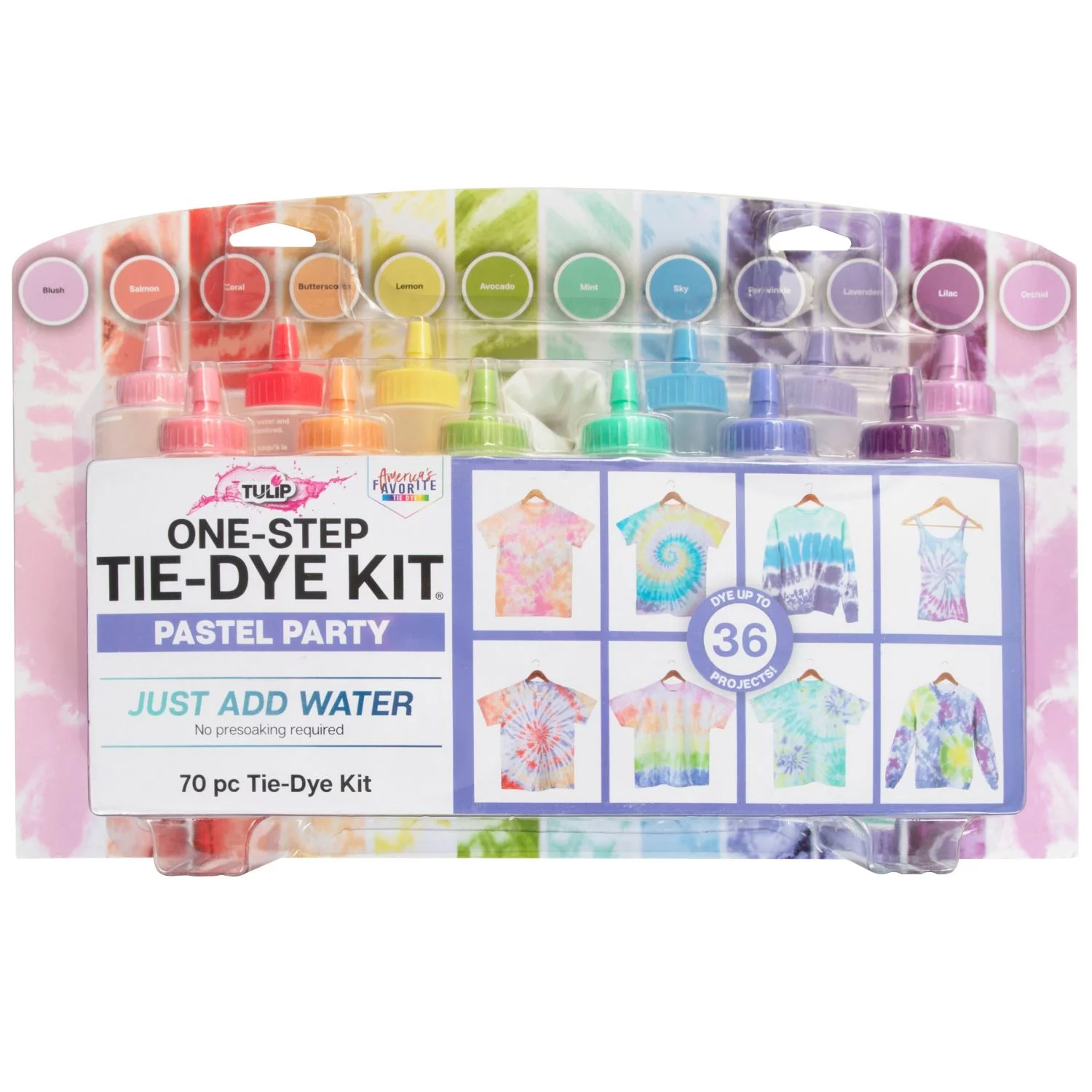 Tulip Pastel Party 12-Color Tie-Dye Kit