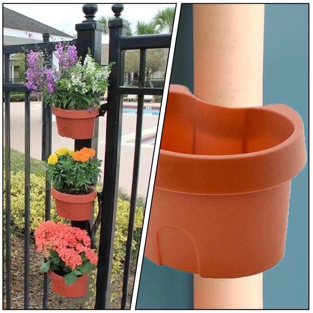 Gongxipen 3Pcs Wall-mounted Plant Pot Useful Flower Holder Practical Hanging Planter