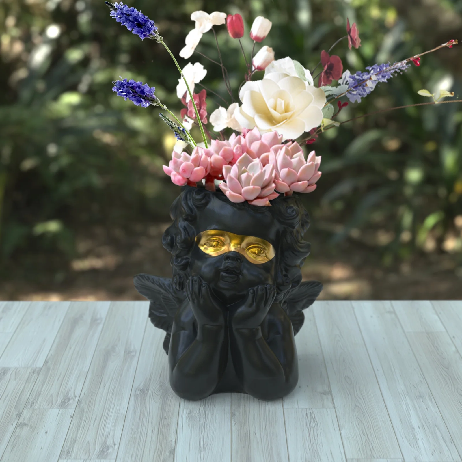 Angel Statue Planter Pot - 2.29 - Elegantly elevate your plants with this angelic planter pot - ideal for customization and gifting!
