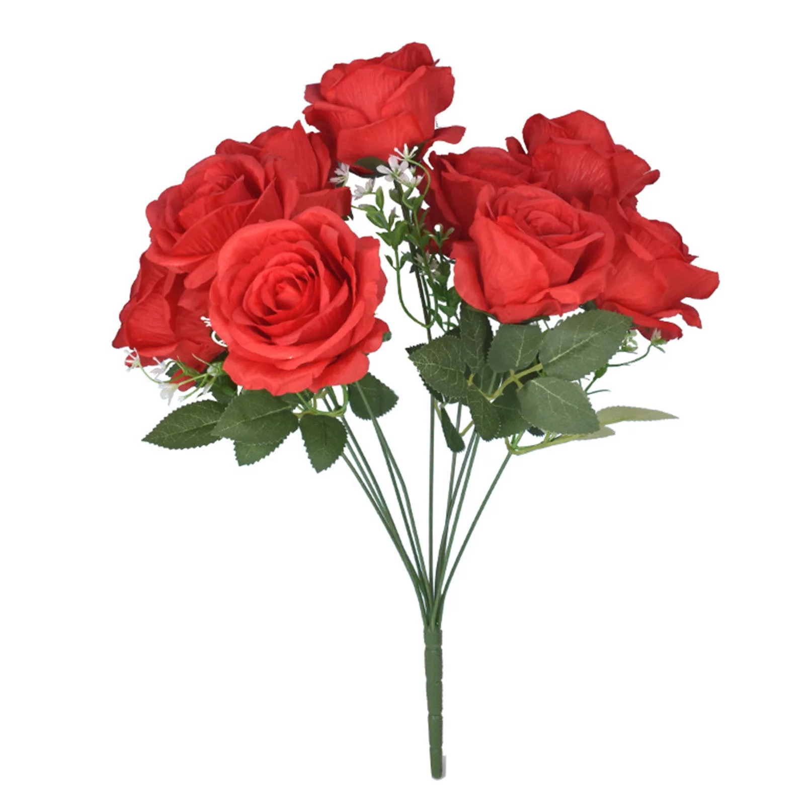 Baskets with Artificial Flowers Artificial Flowers For Cemetery Memorial Flower Bouquet For Home Floral Decor Artificial Silk Rose Flowers Bouquet Silk Geraniums for Outdoors