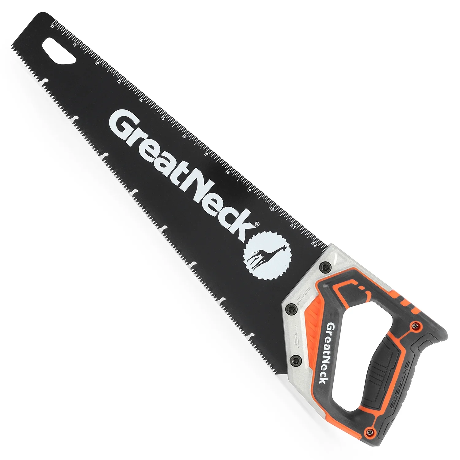 GreatNeck 74003 15 Inch Aggressive Tooth Handsaw for Rough Cuts, Wood saw, Branch Cutter, PVC Cutter, and More, Anti-Slip Ergonomic Composite Handle