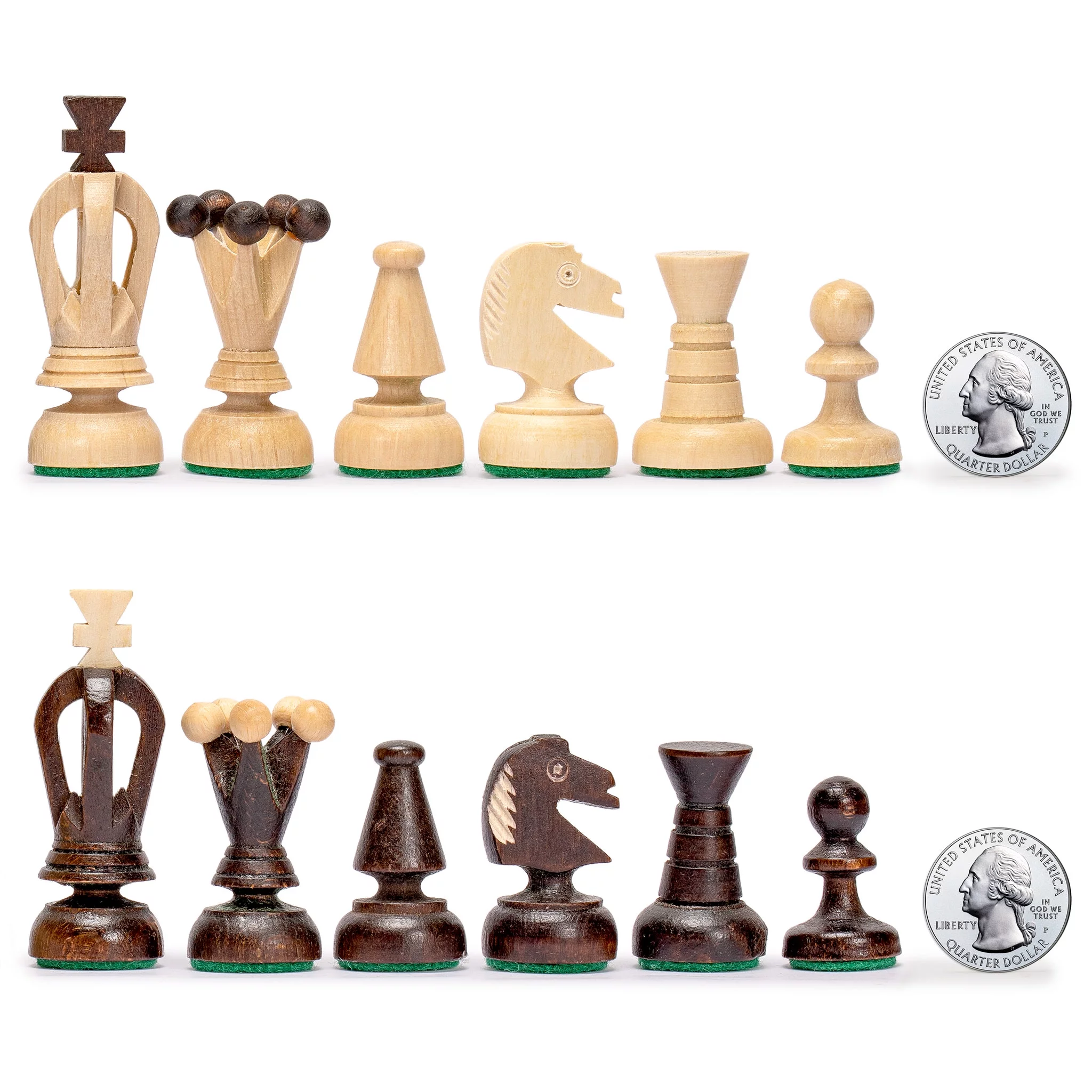 Husaria European International Chess Wooden Game Set - King's - 11.3-Inch