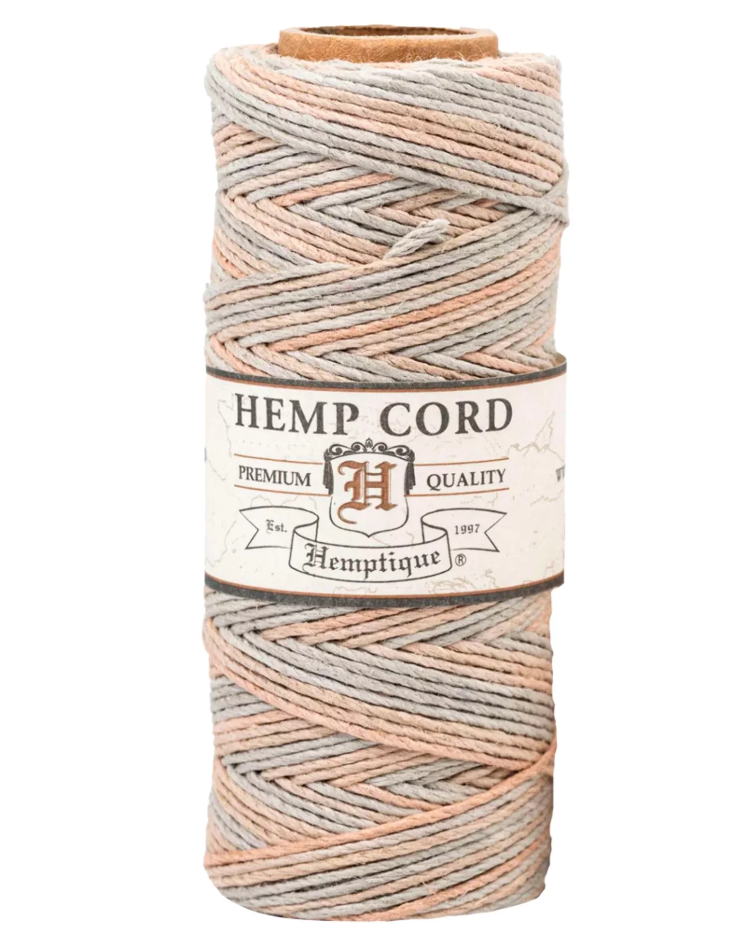 Hemptique Hemp Variegated Cord Spool 20lb 205'-Sandalwood