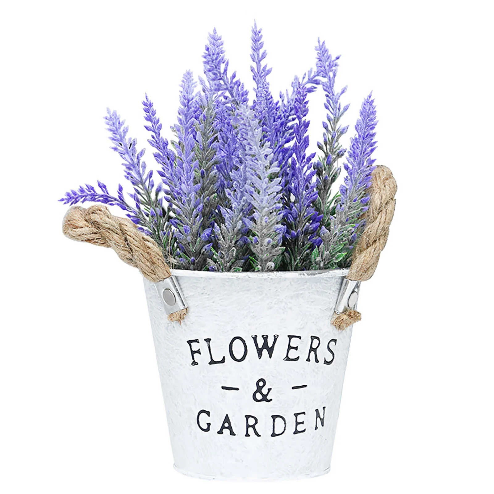 Kaimada Simulation Flower Pot Lavender Fake Flower Plant Living Room Decoration Ornament