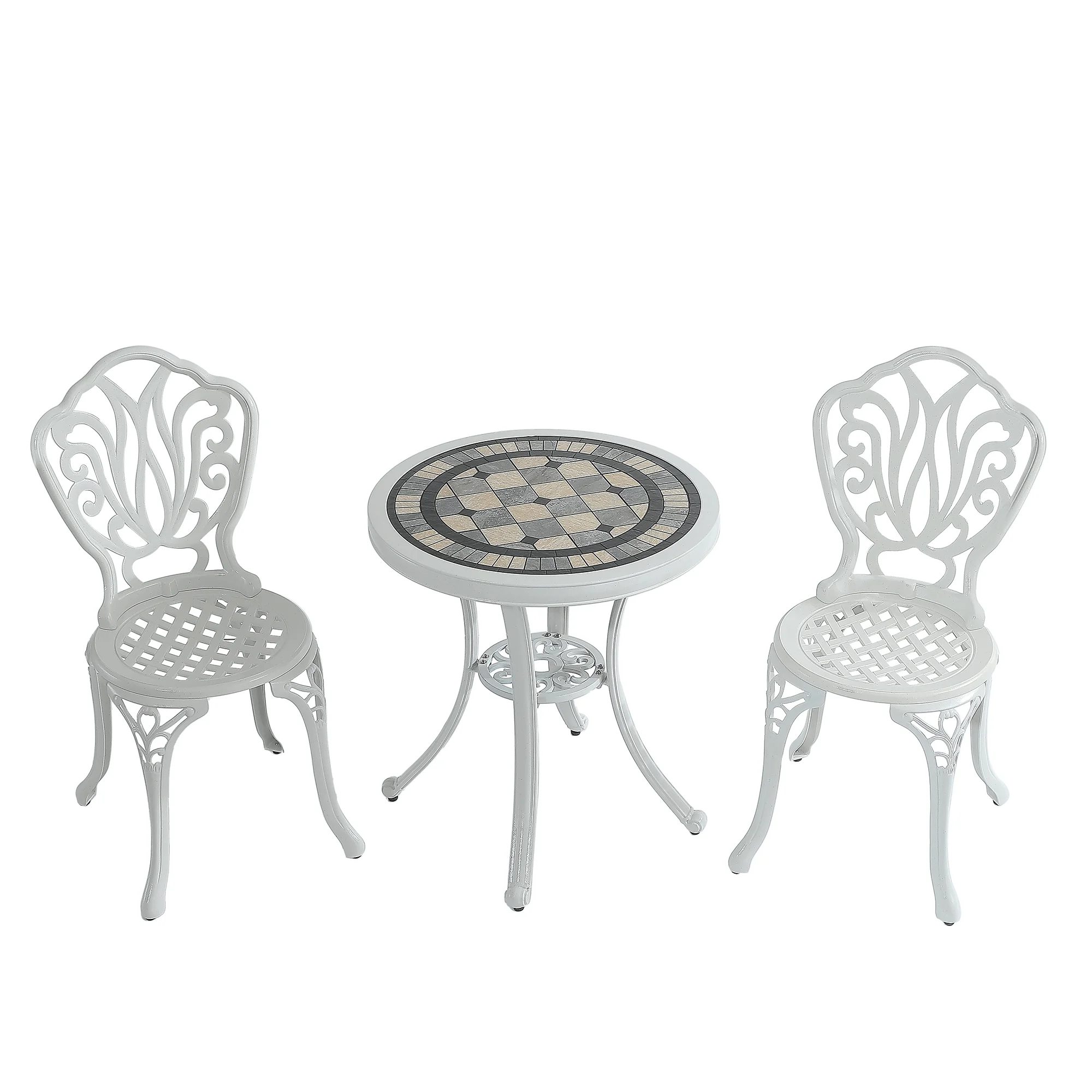 Mondawe Outdoor Aluminum Patio Furniture Bistro Set
