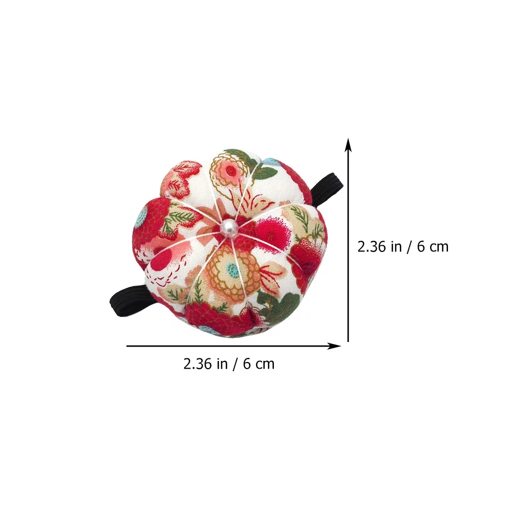 4pcs Printed Pin Cushion Retro Pumpkin Shaped Needle Cushion for Sewing