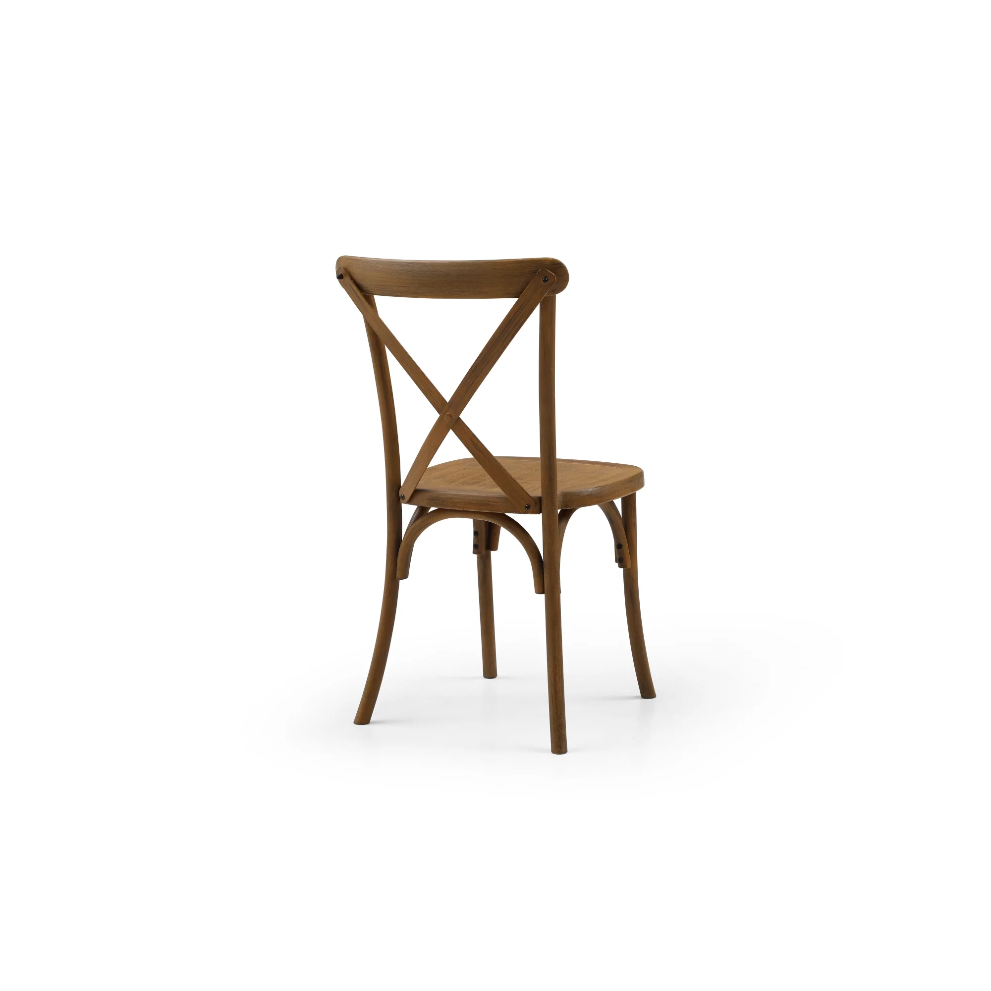 4-Pack Resin X-Back Chair, Natural