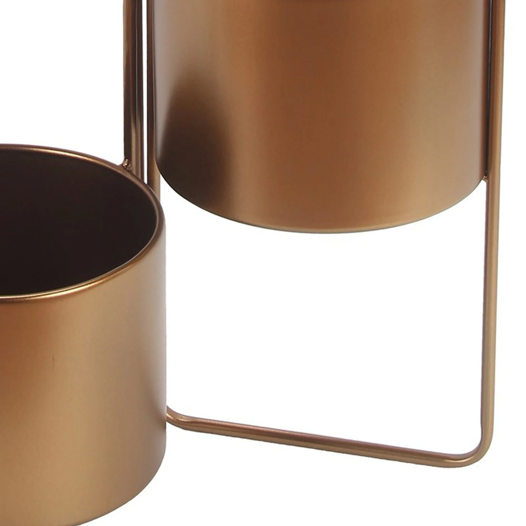 3 Way Metal Planter with Adjustable Hinges, Bronze