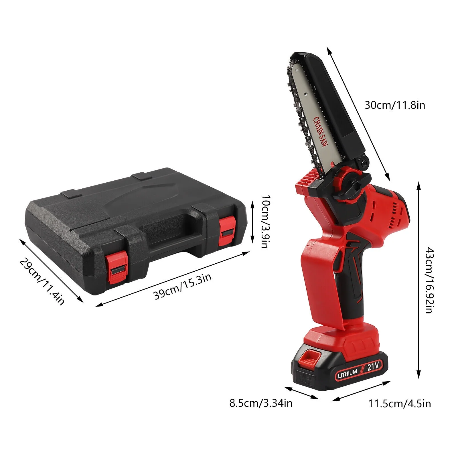 Handheld Lithium Chainsaw Electric Compact Chainsaw for Bamboo Forest Cutting Tree Trimming 1500mAh